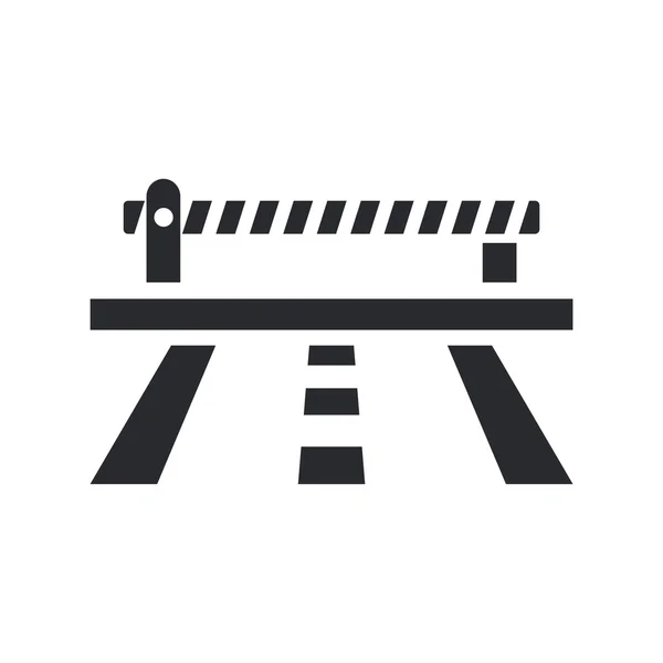 Vektorové ilustrace izolované silniční hraniční ikony — Stockový vektor