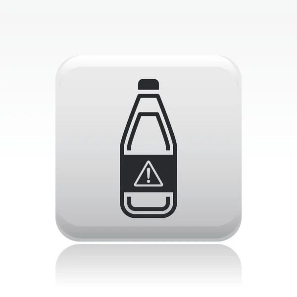 Vektoros illusztráció elszigetelt veszélyes üveg ikon — Stock Vector