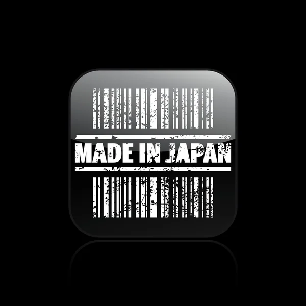 Illustration vectorielle du single made in Japan icône — Image vectorielle