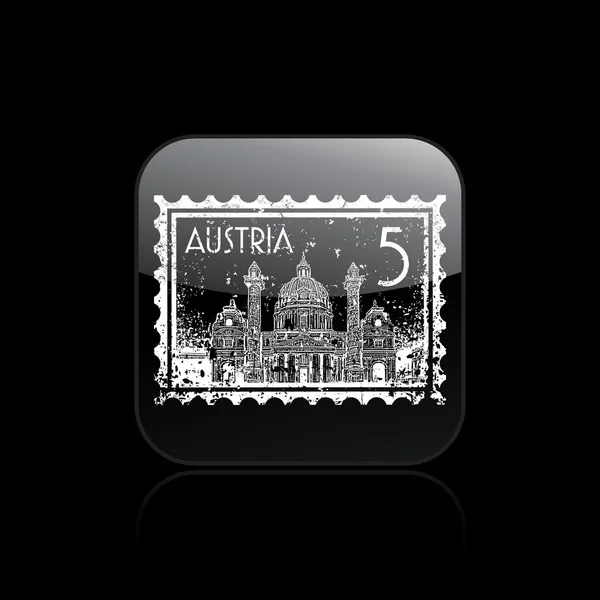 Vector illustration of isolated Austria icon — Stock Vector