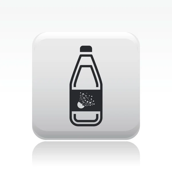 Vectorillustratie van geïsoleerde gevaarlijke fles pictogram — Stockvector