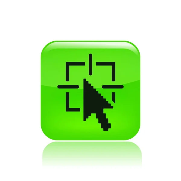 Ilustración vectorial del icono web de destino único — Vector de stock