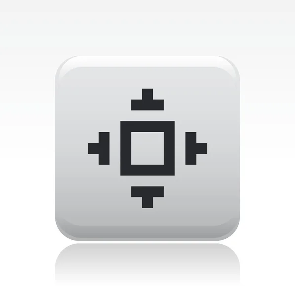 Illustration vectorielle de l'icône d'un seul pixel — Image vectorielle