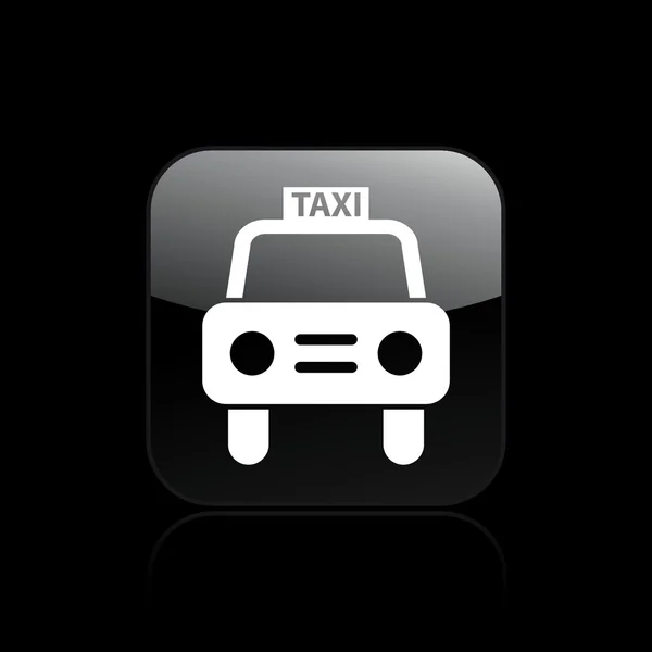 Vector illustration of single taxi icon — Stock Vector