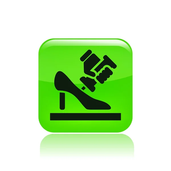 Vector illustration of single shoe repair icon — Stock Vector