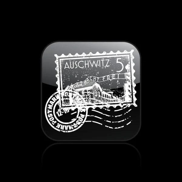 stock vector Vector illustration of isolated Auschwitz icon