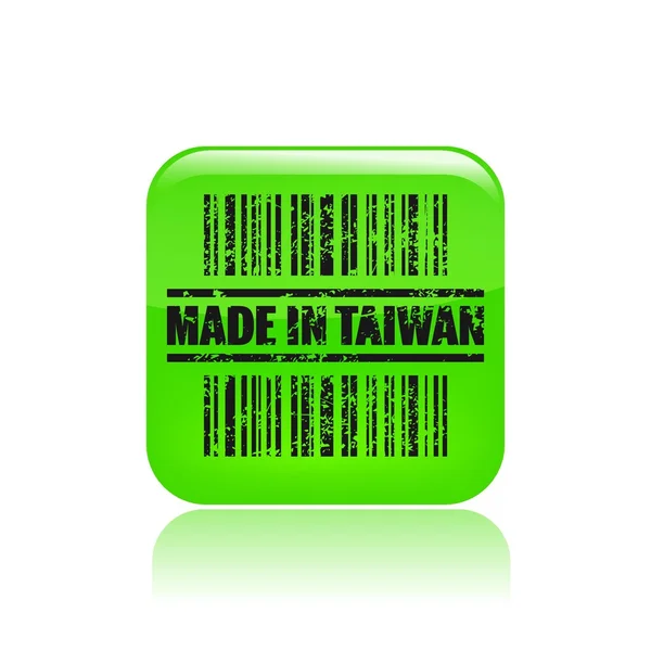 Ilustração vetorial de single Made in Taiwan ícone — Vetor de Stock