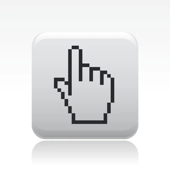 Illustration vectorielle de l'icône d'un seul pointeur souris — Image vectorielle