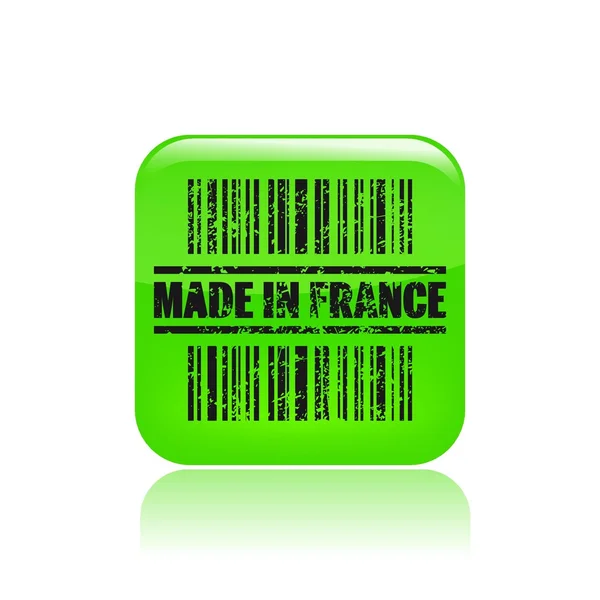 Vector illustration of single France stamp icon — Stock Vector