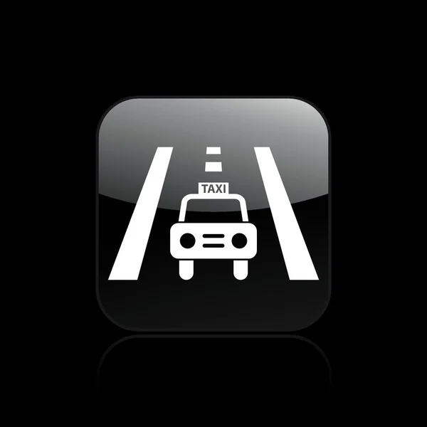 Vector illustration of isolated taxi icon — Stock Vector