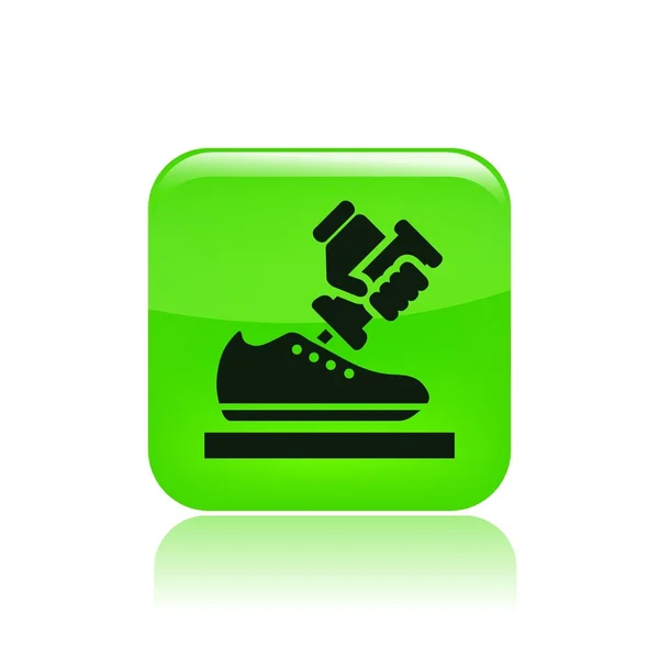Illustrazione vettoriale dell'icona di riparazione singola scarpa — Vettoriale Stock