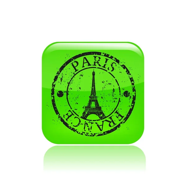 Ilustracja wektorowa pojedynczej ikony Paryż — Wektor stockowy