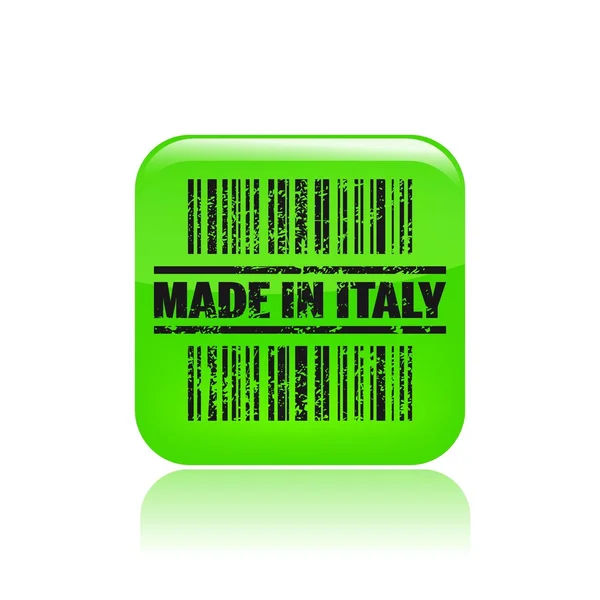 Vector illustration of single made in Italy icon — Stock Vector