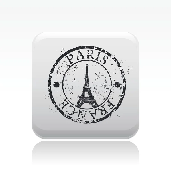 Illustration vectorielle d'une icône unique de Paris — Image vectorielle