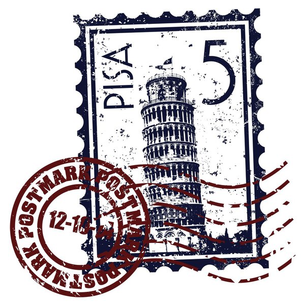 Vector illustration of single isolated Pisa icon