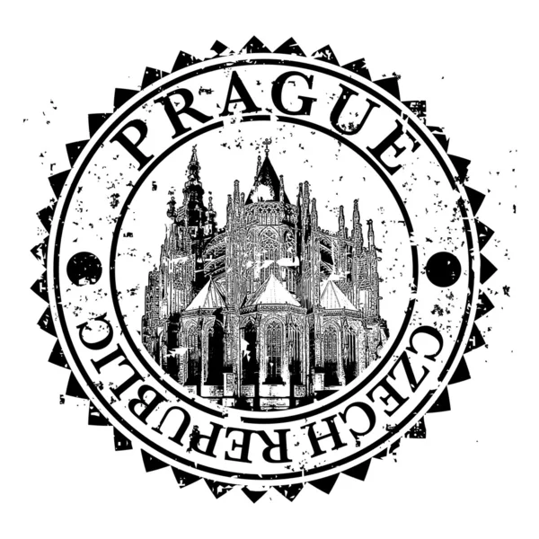 Vektor illustration av isolerade Prag-ikonen — Stock vektor