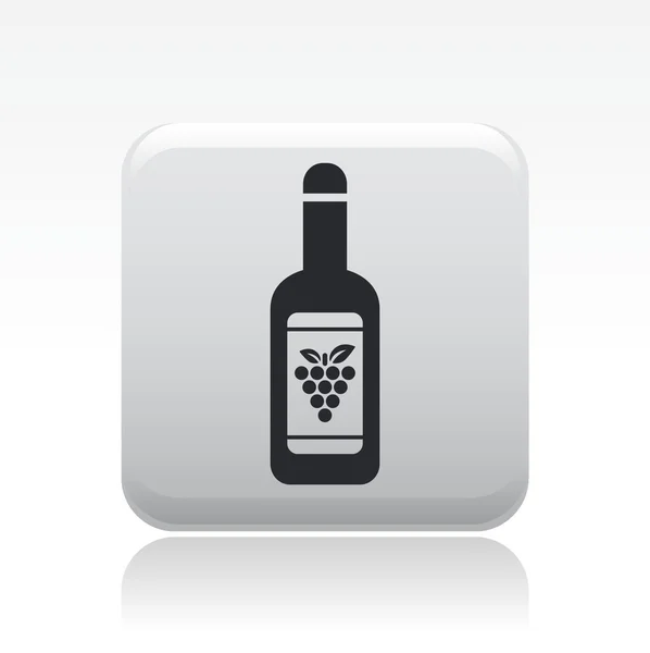 Illustrazione vettoriale dell'icona del vino isolato — Vettoriale Stock