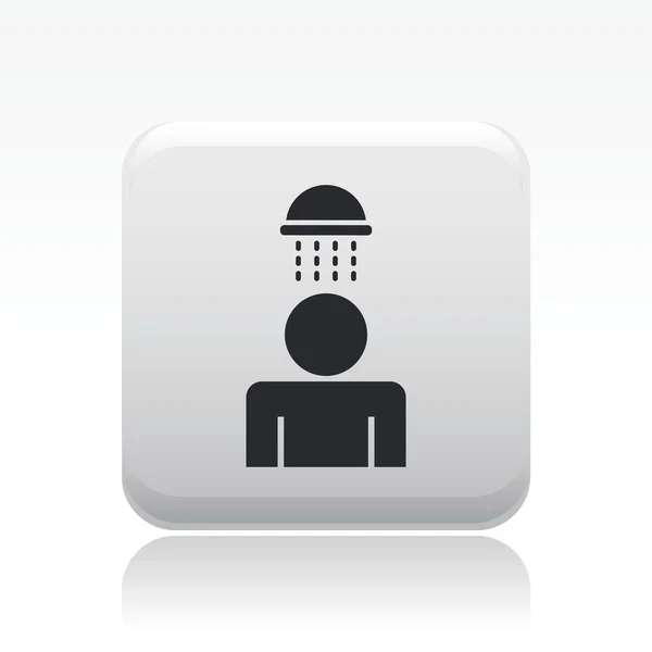 Ilustracja wektorowa ikona na białym tle prysznic — Wektor stockowy