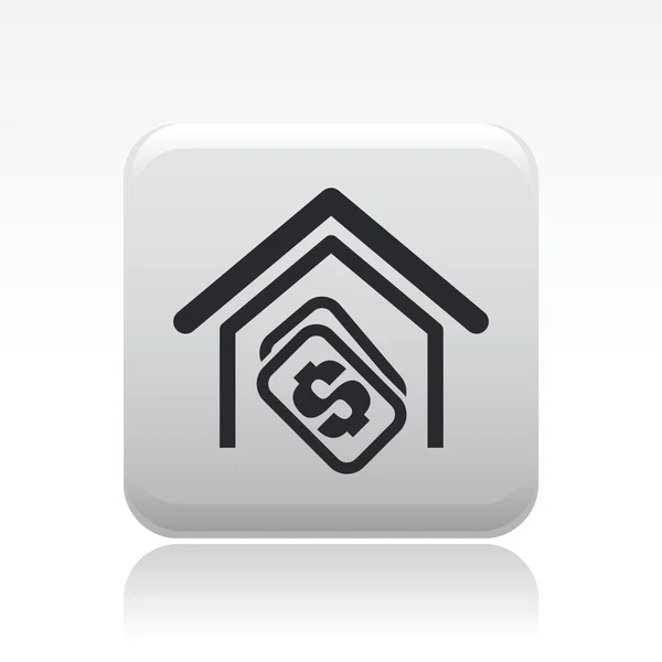 Ilustración vectorial del icono inmobiliario único — Vector de stock