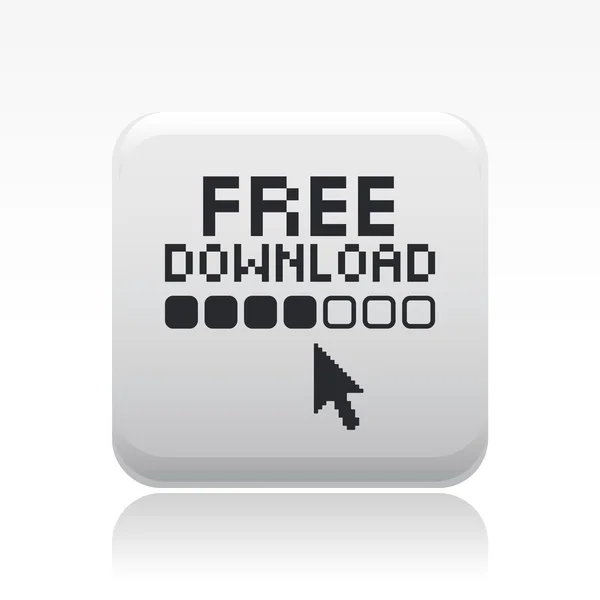 Ilustración vectorial del icono de descarga gratuita — Vector de stock