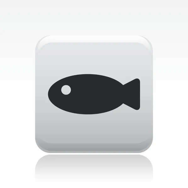 Illustrazione vettoriale dell'icona del singolo pesce — Vettoriale Stock