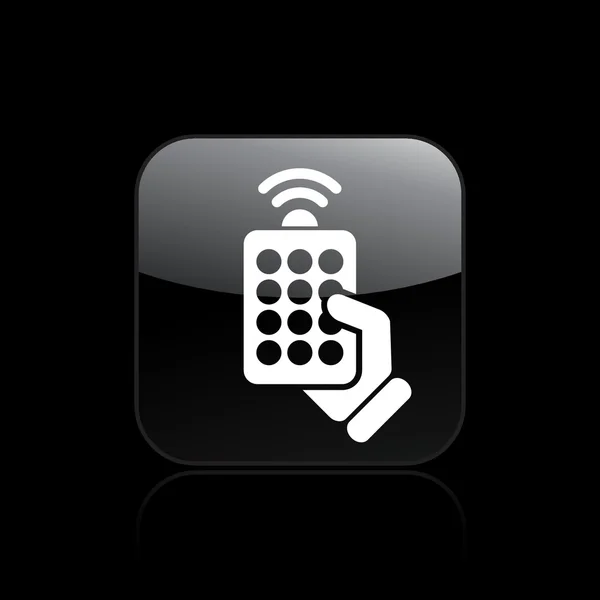 Vector illustration of single remote icon — Stock Vector