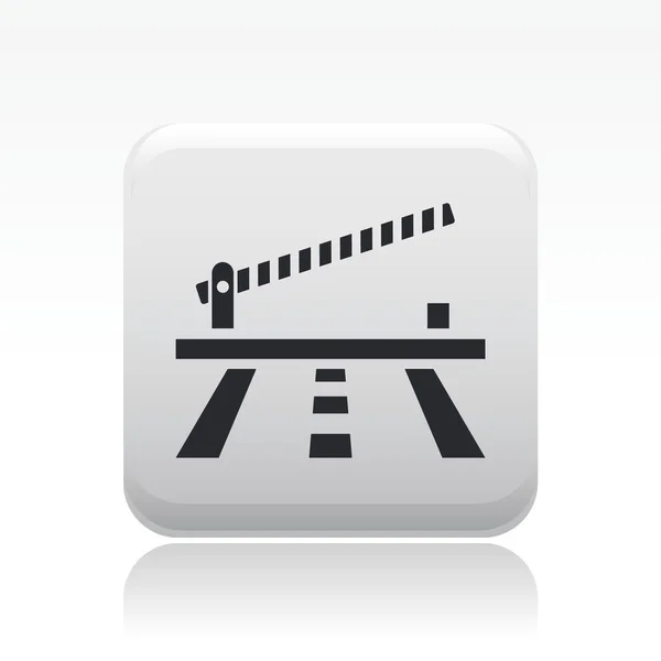 Illustration vectorielle de l'icône de barrière unique — Image vectorielle