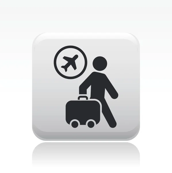 Ilustração vetorial do ícone de aeroporto único —  Vetores de Stock