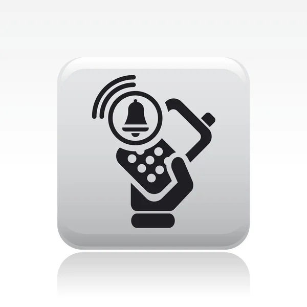 Illustrazione vettoriale dell'icona del telefono singolo — Vettoriale Stock
