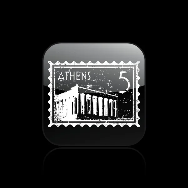 stock vector Vector illustration of single athens icon