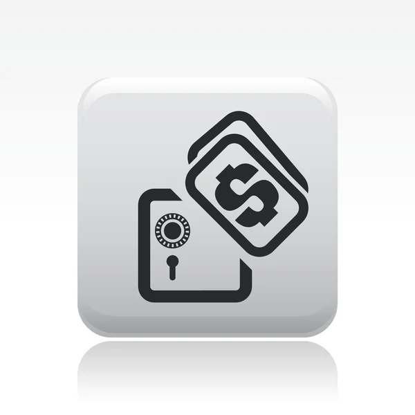 Ilustración vectorial del icono de banco único — Vector de stock