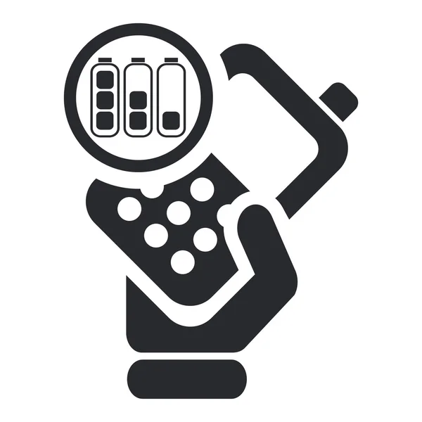 Illustration vectorielle de l'icône du téléphone unique — Image vectorielle
