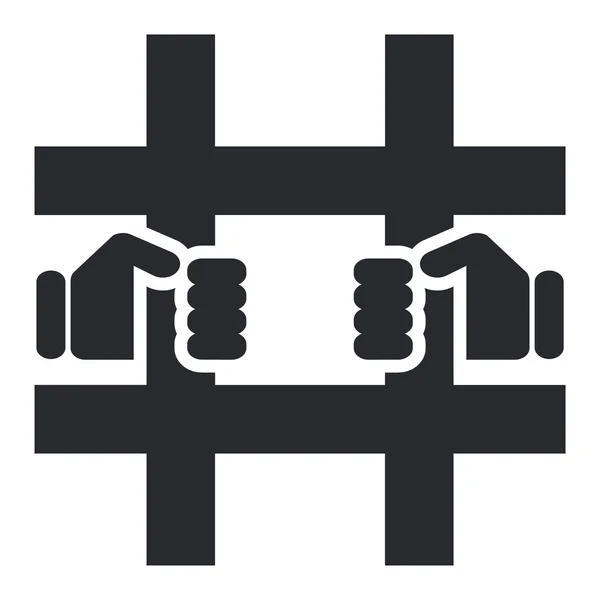 Illustration vectorielle de l'icône d'une prison — Image vectorielle