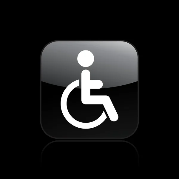 Illustrazione vettoriale dell'icona del singolo handicap — Vettoriale Stock