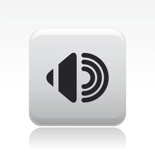 Illustration vectorielle d'une icône audio unique — Image vectorielle