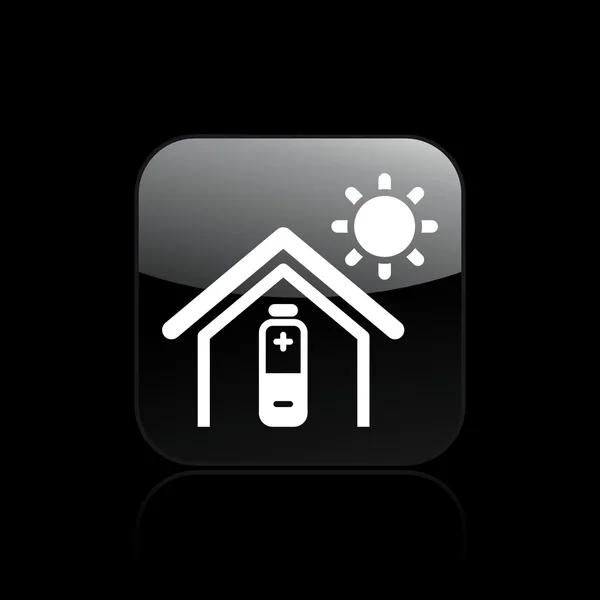 Vector illustration of single home energy icon — Stock Vector