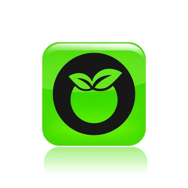 Illustrazione vettoriale dell'icona del singolo frutto — Vettoriale Stock