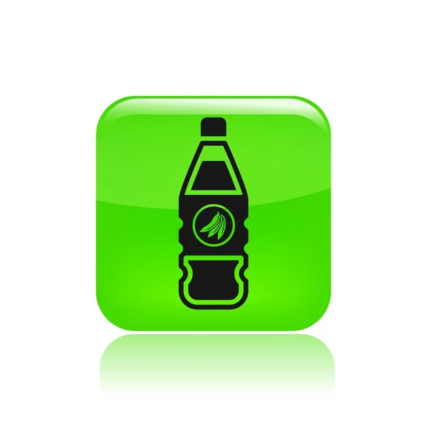 Vector illustration of single banana juice icon — Stock Vector