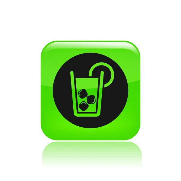 Illustration vectorielle d'une icône de cocktail unique — Image vectorielle