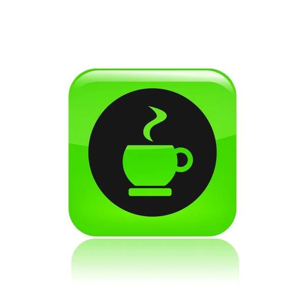 Vector illustration of single coffee icon — Stock Vector