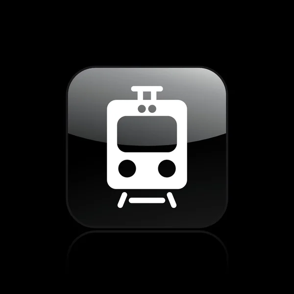 Ilustración vectorial del icono del tren único — Vector de stock