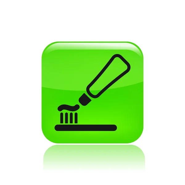 Ilustração vetorial do ícone de pasta de dentes única — Vetor de Stock