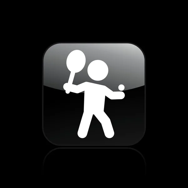 Illustration vectorielle de l'icône isolée du tennis — Image vectorielle