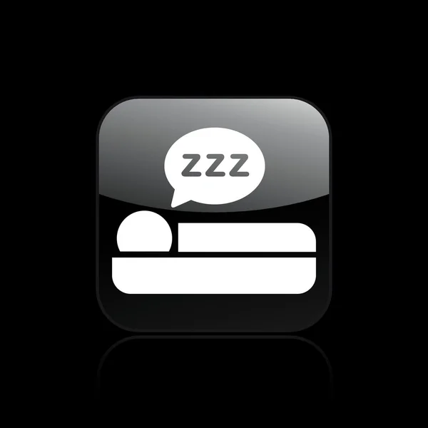 Ilustração vetorial do ícone de sono único — Vetor de Stock