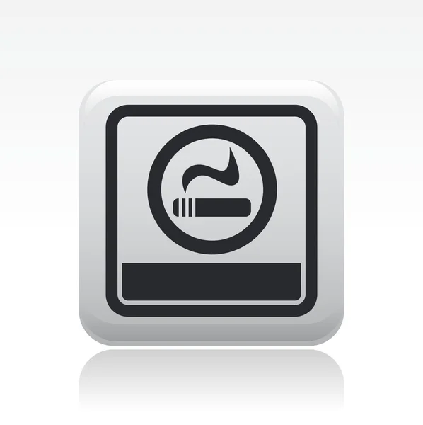 Illustration vectorielle de l'icône d'une seule zone fumée — Image vectorielle