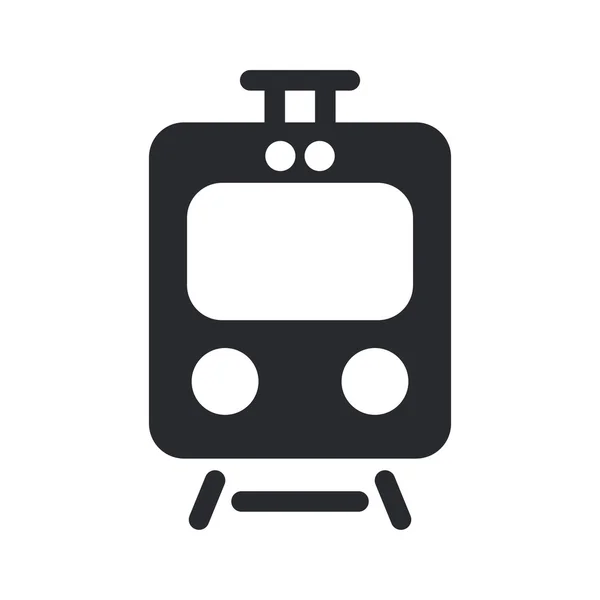 Vectorillustratie van één trein pictogram — Stockvector