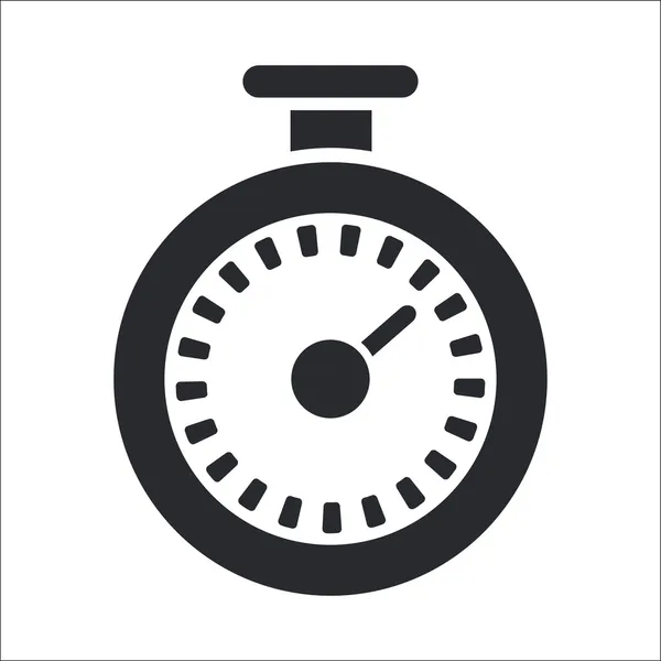 Vector illustration of single timer icon — Stock Vector