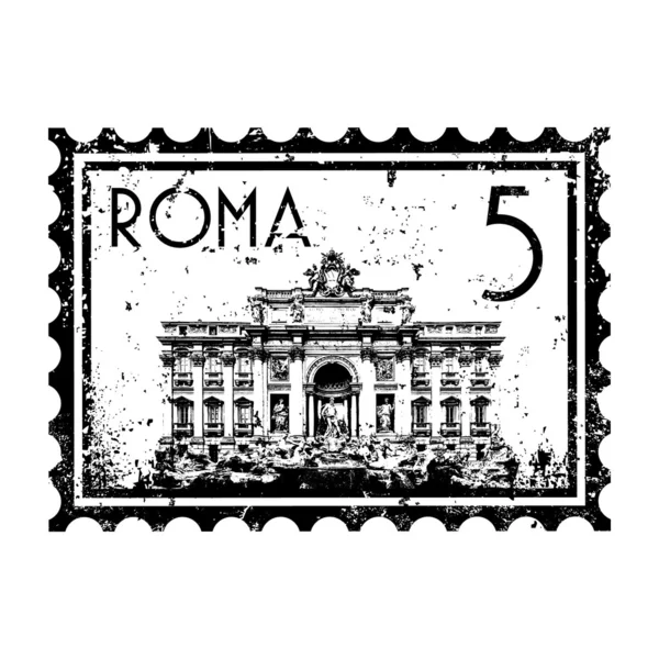 Vektorové ilustrace jediného Řím ikony — Stockový vektor