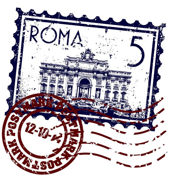 Vector illustration of single Rome icon