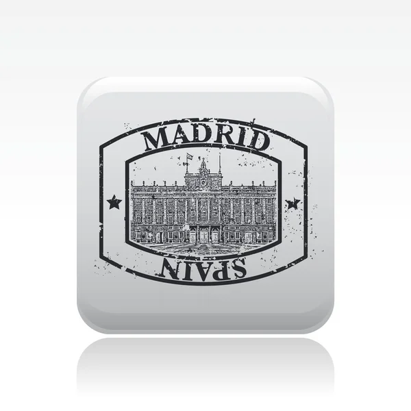 Illustrazione vettoriale dell'icona di Madrid — Vettoriale Stock